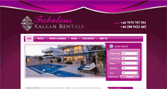 Desktop Screenshot of luxurykalkanrentals.com