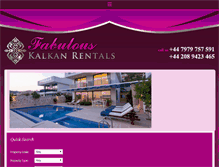 Tablet Screenshot of luxurykalkanrentals.com